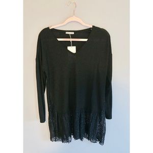 NWT Zara lace long sleeve top